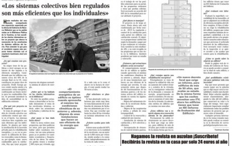 Entrevista revista Auzolan sobre rehabilitación y eficiencia energética